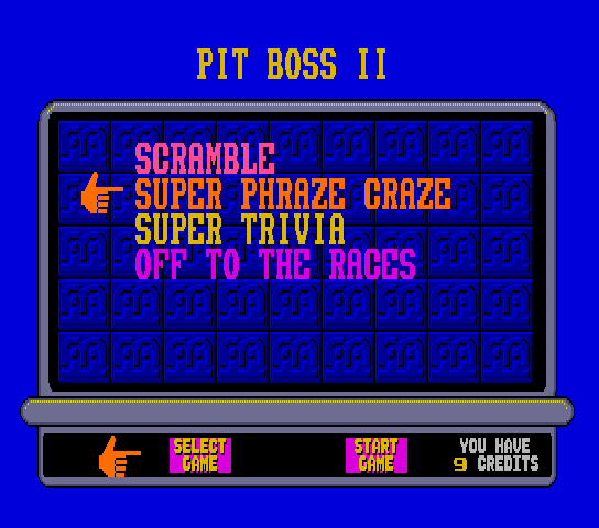 Pit Boss II Title Screen